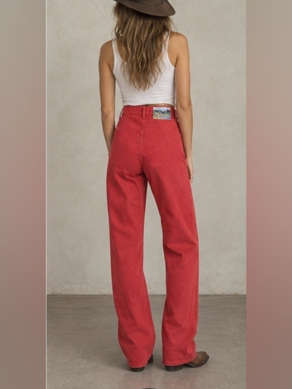 Vintage Rockies Jeans High Waisted Bareback Red Size 0/24